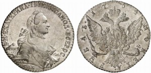 1 рубль 1764 года 