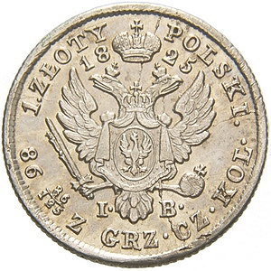 1 злотый 1825 года