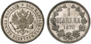 1 марка 1872 года - Серебро