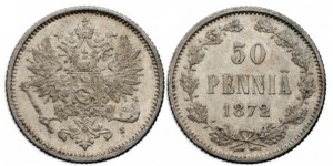 50 пенни 1872 года - Серебро