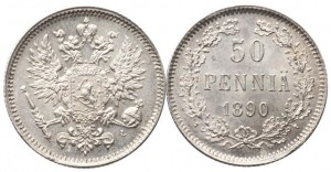 50 пенни 1890 года
