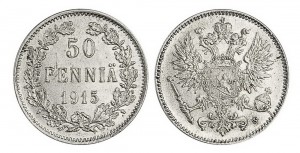50 пенни 1915 года - Серебро