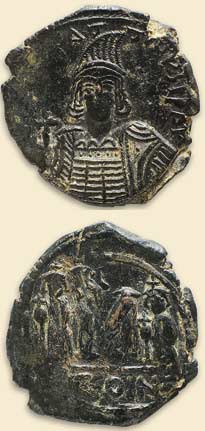 Фоллис Константина IV (668-685), Константинополь.