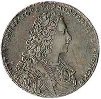 Рубль Петра II, 1729 г. Портрет "без лент в парике".